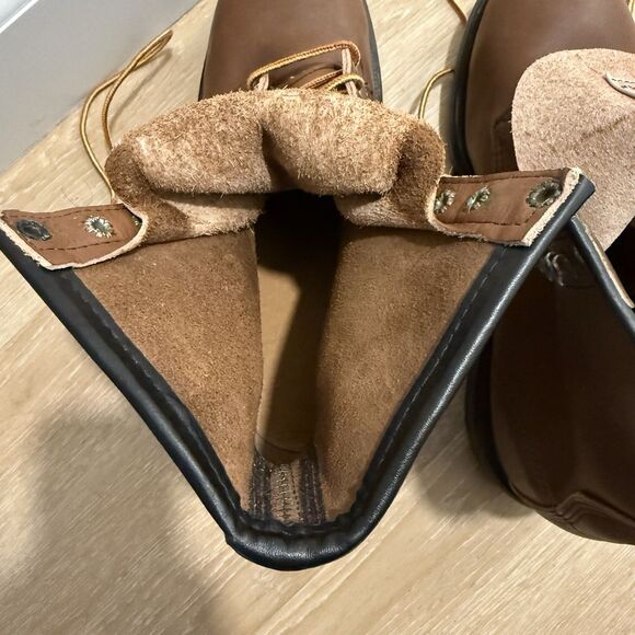 VTG RARE NEW Red Wing Supersole 8” Safety Toe Boots Men Sz 9.5 10 Wide Pls READ - Picture 11 of 14